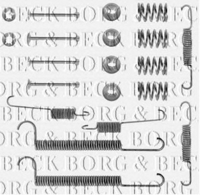BORG & BECK bbk6113 -  Комплектующие, колодки дискового тормоза